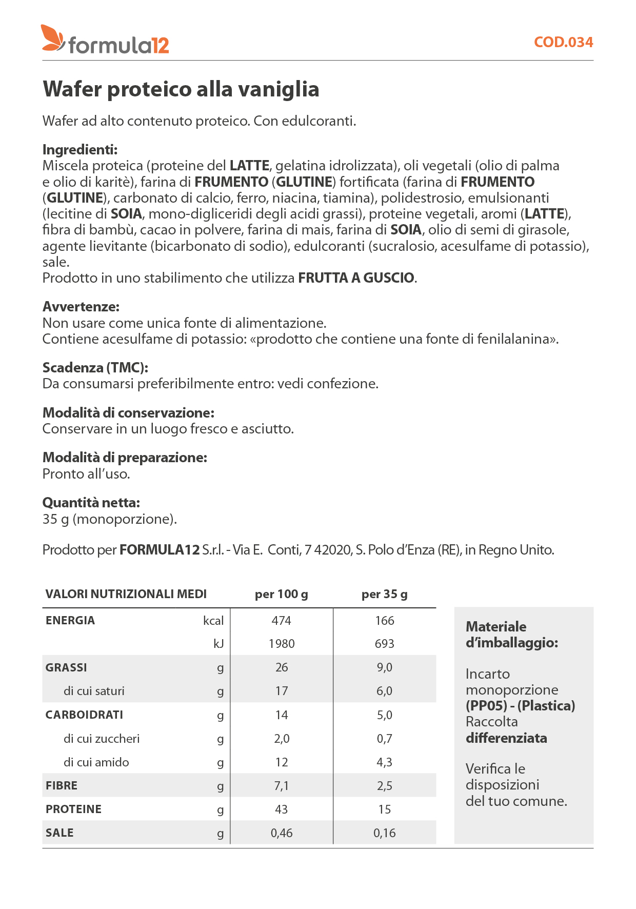 034_Wafer proteico alla vaniglia